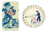 CRACKER JACK  TIN LITHO STAND-UP/FORTUNE TELLER.