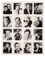 SET OF MOVIE/TV STAR PHOTO SHEETS - 400 IMAGES.