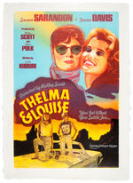 "THELMA AND LOUISE" STONE LITHOGRAPHED LIMITED MOVIE POSTER SIGNED BY SIX.