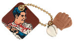 "JOE DiMAGGIO" WALLET AND KEY CHAIN WITH WILLARD MULLIN ART.