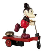 "MICKEY MOUSE SCOOTER" EXCEEDINGLY RARE VERY EARLY TOY BY NIFTY WITH EVEN RARER BOX.