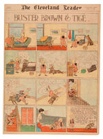 "LITTLE NEMO IN SLUMBERLAND/BUSTER BROWN" LOT OF FOUR TWO SIDED FULL SUNDAY PAGES FROM 1906.