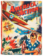 WWII  "AMERICAN IN ACTION/THE PATRIOTIC ACTION PLAY BOOK" WITH "CASEY ROBERTS "FOLDER.