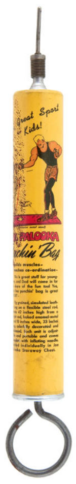 "JOE PALOOKA" BOXING LOT INC. GLOVE/HELMET/BOP BAG.