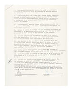 FRANK ZAPPA 1971 CONCERT CONTRACT SIGNED BY BILL GRAHAM & HERB COHEN FOR ZAPPA.