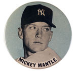 "MICKEY MANTLE" SCARCE LARGE 3.5" BUTTON.