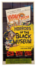 "HORRORS OF THE BLACK MUSEUM" 3-SHEET MOVIE POSTER.