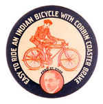 INDIAN BICYCLE WITH FRED ST. ONGE.