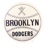 SCARCE SIZE "BROOKLYN DODGERS."