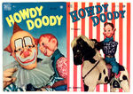 “HOWDY DOODY” EARLY COMIC BOOK PAIR WITH PHOTO COVERS.