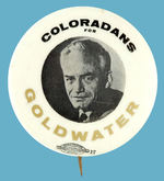 "COLORADANS FOR GOLDWATER" SCARCE BUTTON HAKE #12.