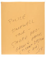 THE POLICE 2007/2008 FAREWELL TOUR PROGRAM SIGNED BY ALL THREE.