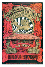 BILL GRAHAM CONCERT POSTER BG-142 FEATURING JEFFERSON AIRPLANE.