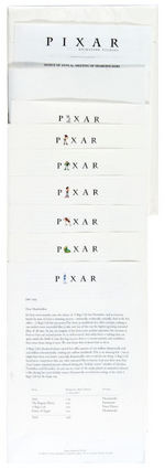 PIXAR 1998 ANNUAL REPORT WITH EXCLUSIVE PAIR OF POSTERS IN ORIGINAL BOX.