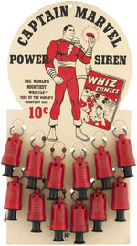 "CAPTAIN MARVEL POWER SIREN" COMPLETE WHISTLE DISPLAY.