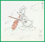 THE AUTOGRAPH HOUND PRODUCTION DRAWING/COLOR MODEL FEATURING DONALD DUCK.