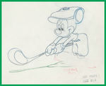 CANINE CADDY PRODUCTION DRAWING FEATURING MICKEY MOUSE.