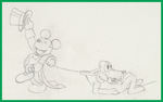 MICKEY'S GALA PREMIER PRODUCTION DRAWING FEATURING MICKEY MOUSE & PLUTO.