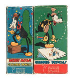 MICKEY MOUSE ART SET & COLORED PENCIL BOXES BY DIXON.