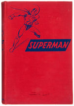 "THE ADVENTURES OF SUPERMAN" 1942 HARD COVER BOOK WITH DUST JACKET.