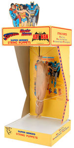 “SUPER-HEROES STRING PUPPETS” STORE DISPLAY WITH SUPERMAN.