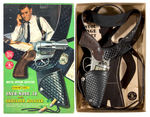 "MATTEL OFFICIAL DETECTIVE SHOOTIN’ SHELL SNUB-NOSE .38 AND SHOULDER HOLSTER" BOXED SET.