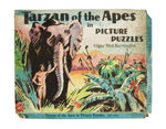 "TARZAN OF THE APES IN PICTURE PUZZLES" COMPLETE BOXED SET.