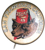 SAN FRANCISCO BEAR IN SHRINER FEZ.