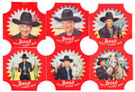 HOPALONG CASSIDY BOND BREAD END LABEL SET.