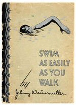 JOHNNY WEISSMULLER SWIMMING BOOK/PHOTOS.