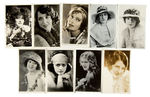 SILENT FEMALE MOVIE STARS REAL PHOTO POST CARD COLLECTION.