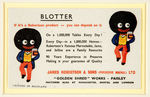 GOLLIWOG PRESERVES BLOTTER/FOLK ART FRAMED.