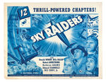 "SKY RAIDERS" LOBBY CARD LOT.