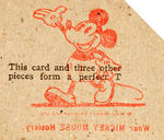 "MICKEY MOUSE HOSIERY" PREMIUM PUZZLE.