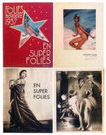 JOSEPHINE BAKER FEATURED IN "1937 FOLIES BERGERE" DIECUT PROGRAM.