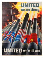 "UNITED WE ARE STRONG/UNITED WE WILL WIN" OVERSIZED VERSION POSTER.