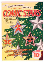 “FAWCETT’S COMIC STARS” CHRISTMAS ORNAMENT SET WITH CAPTAIN MARVEL.