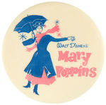 "WALT DISNEY'S MARY POPPINS" RARE BUTTON OFF A DOLL.