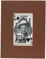 ROY ROGERS, DALE EVANS & GENE AUTRY SIGNED LOT.