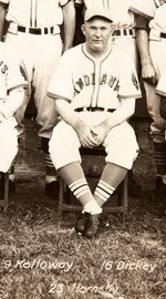 "OKLAHOMA CITY INDIANS 1940" PRESENTATION PHOTO W/PLAYER-MANAGER ROGERS HORNSBY HOF.