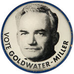 BARRY GOLDWATER AND BILL MILLER JUGATE FLASHER.