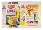 “POST TOASTIES CORN FLAKES/MIGHTY MOUSE” BOX WRAPPER.