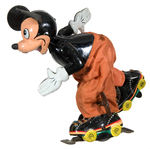 ROLLER SKATER MICKEY MOUSE LINE MAR WIND-UP TOY.