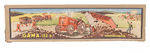 "GAMA" GERMAN BOXED WIND-UP TRACTOR W/TRAILER.