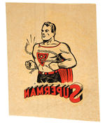 “SUPERMAN” RARE IRON-ON TRANSFER.