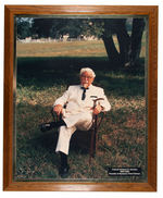 “KENTUCKY FRIED CHICKEN COL. HARLAND D. SANDERS” PAIR OF LARGE IN-STORE FRAMED PHOTOS.