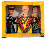 "ZORRO" BOXED PUPPET SET.