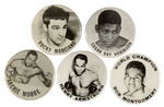 BOXERS OF THE 1940s-1950s VINTAGE BUTTONS.