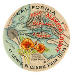 THREE WORLD’S FAIR POCKET MIRRORS LEWIS & CLARK, HUDSON-FULTON, SESQUI-CENTENNIAL.