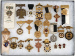 KNIGHTS TEMPLAR OUTSTANDING COLLECTION OF 23 ITEMS BETWEEN 1880 AND 1922.